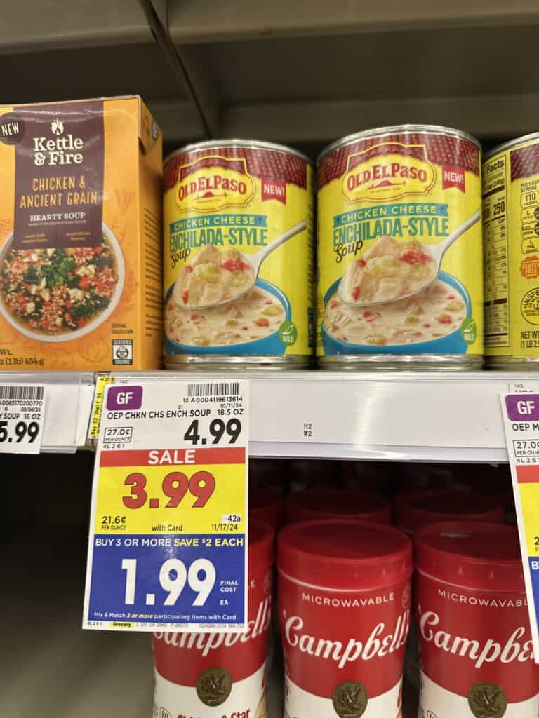 old el paso soup kroger shelf image