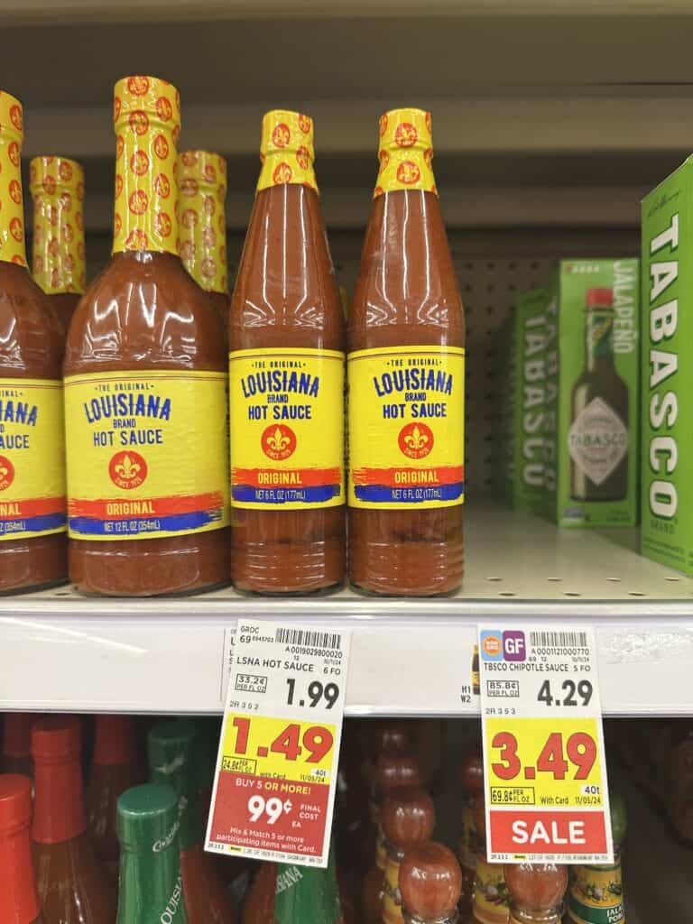 louisiana hot sauce kroger shelf image