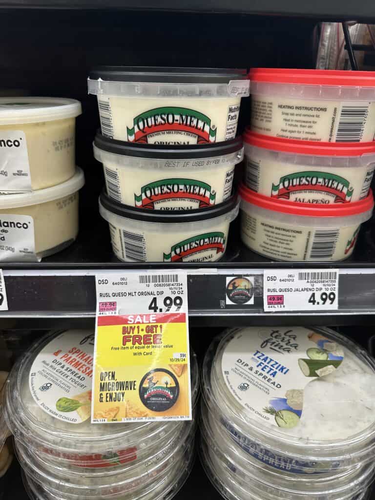 queso melt melting cheese kroger shelf image