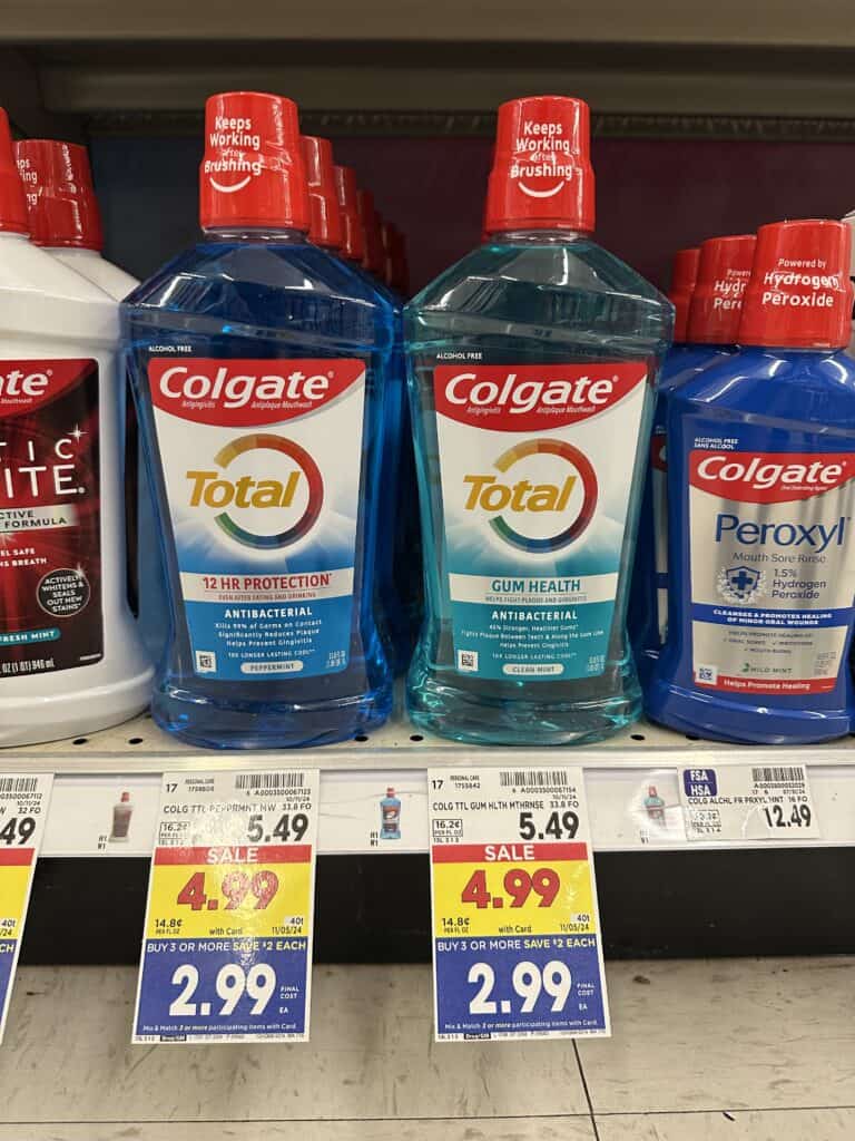 colgate mouthwash kroger shelf image