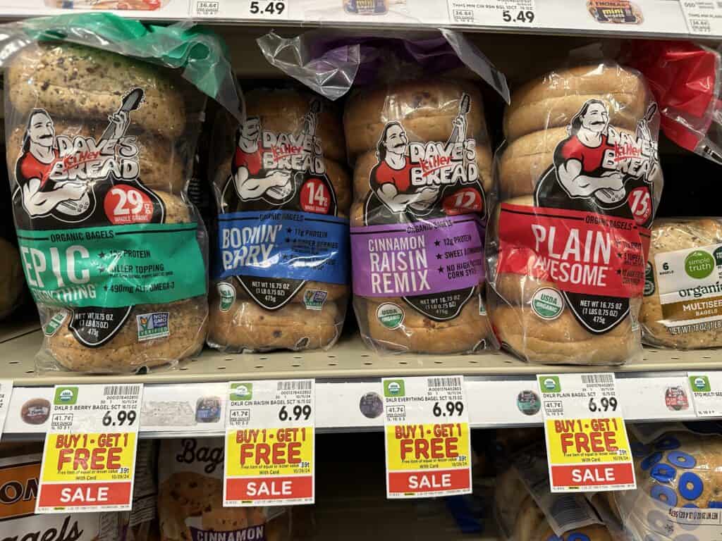 daves killer bagels kroger shelf image