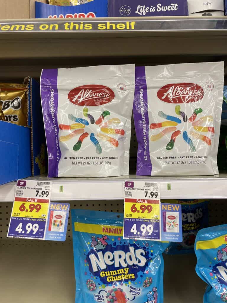 albanese gummies kroger shelf image