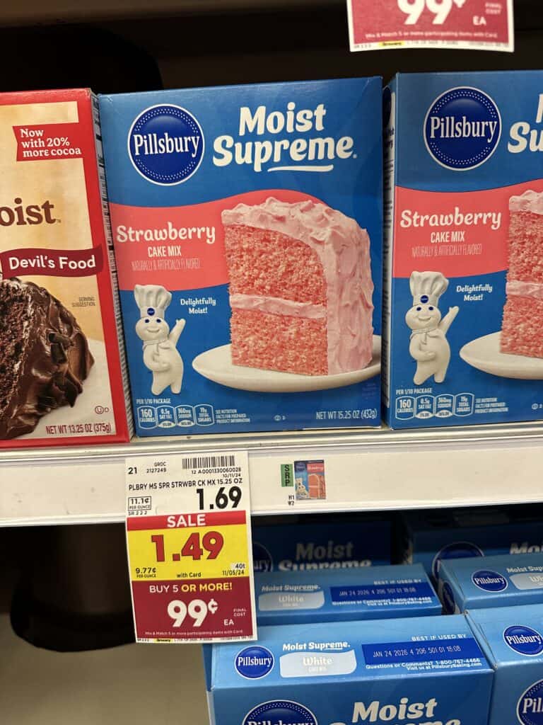 pillsbury cake mix kroger shelf image