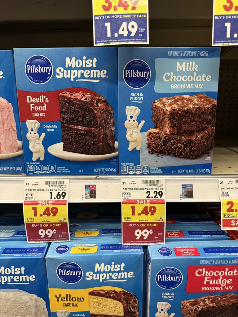 pillsbury cake mix kroger shelf image