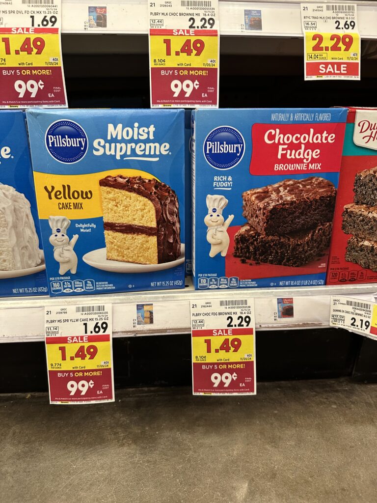 pillsbury cake mix kroger shelf image