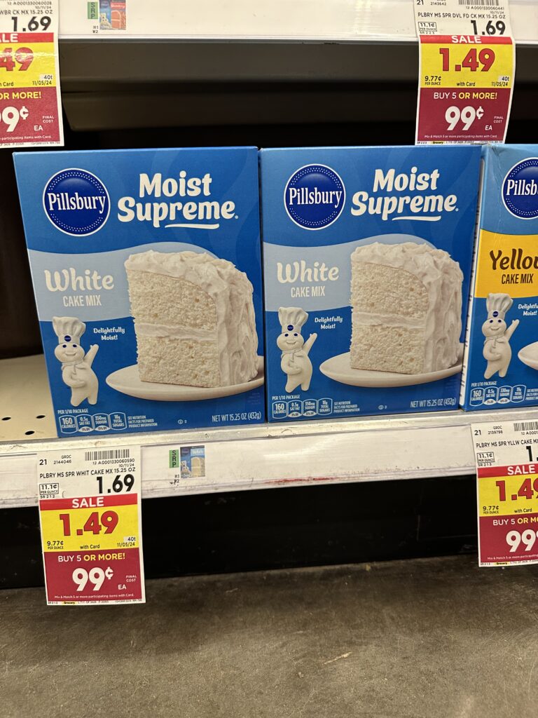 pillsbury cake mix kroger shelf image