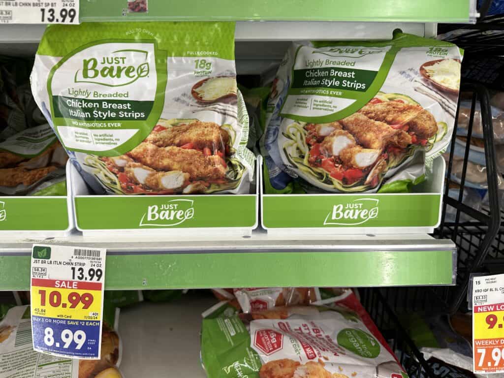 Just Bare Italian Style Chicken Kroger Shelf Image