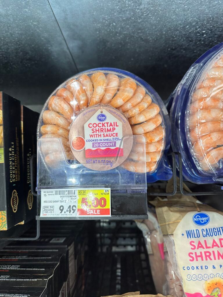 kroger cocktail shrimp shelf image