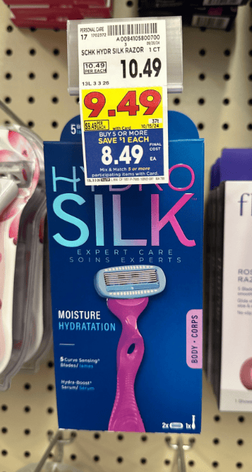 Schick Razors Kroger Shelf Image1