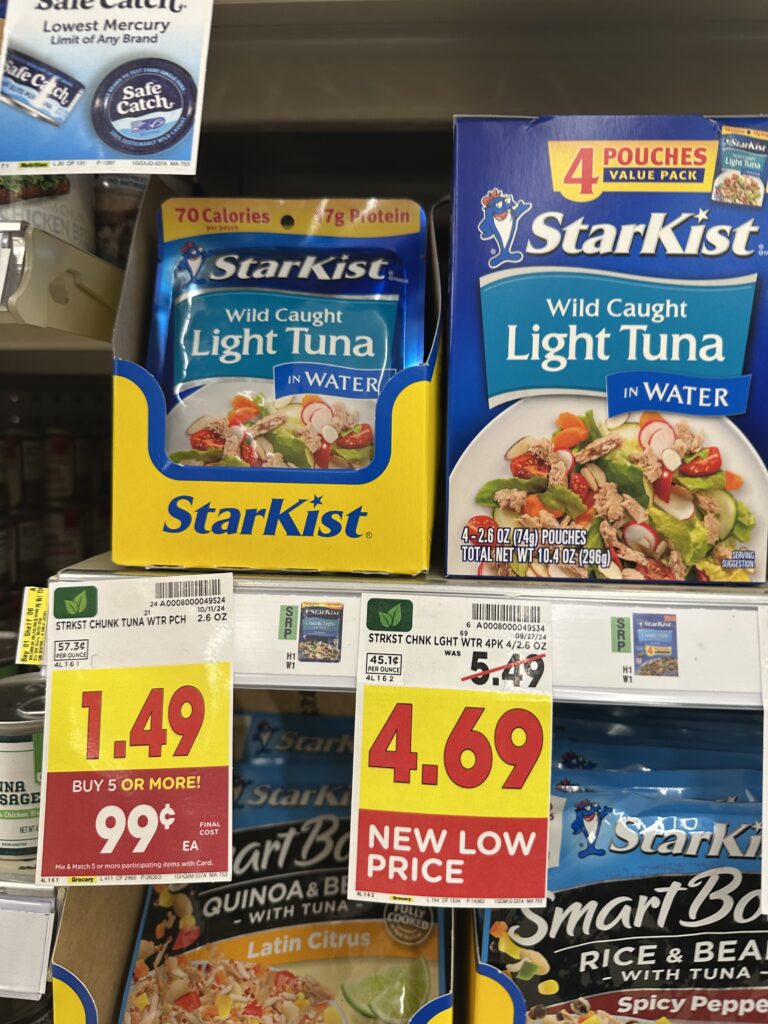 tarkist Tuna Pouches Kroger Shelf Image 