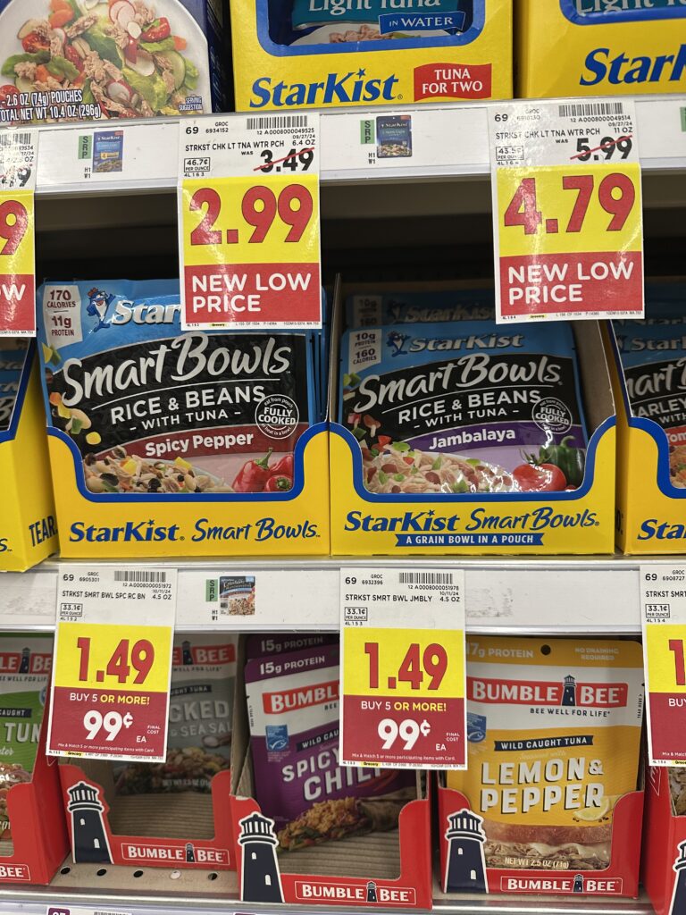 tarkist Tuna Pouches Kroger Shelf Image 