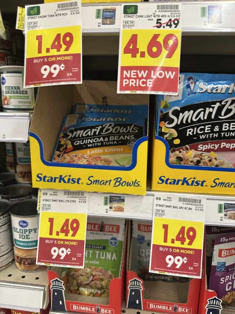 tarkist Tuna Pouches Kroger Shelf Image 