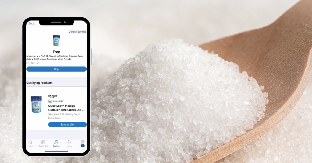 SweetLeaf Granulated Sugar Kroger Digital Coupon (1)
