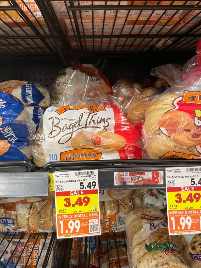 Thomas' Swirl Bread, Muffins and Bagels Kroger Shelf Image