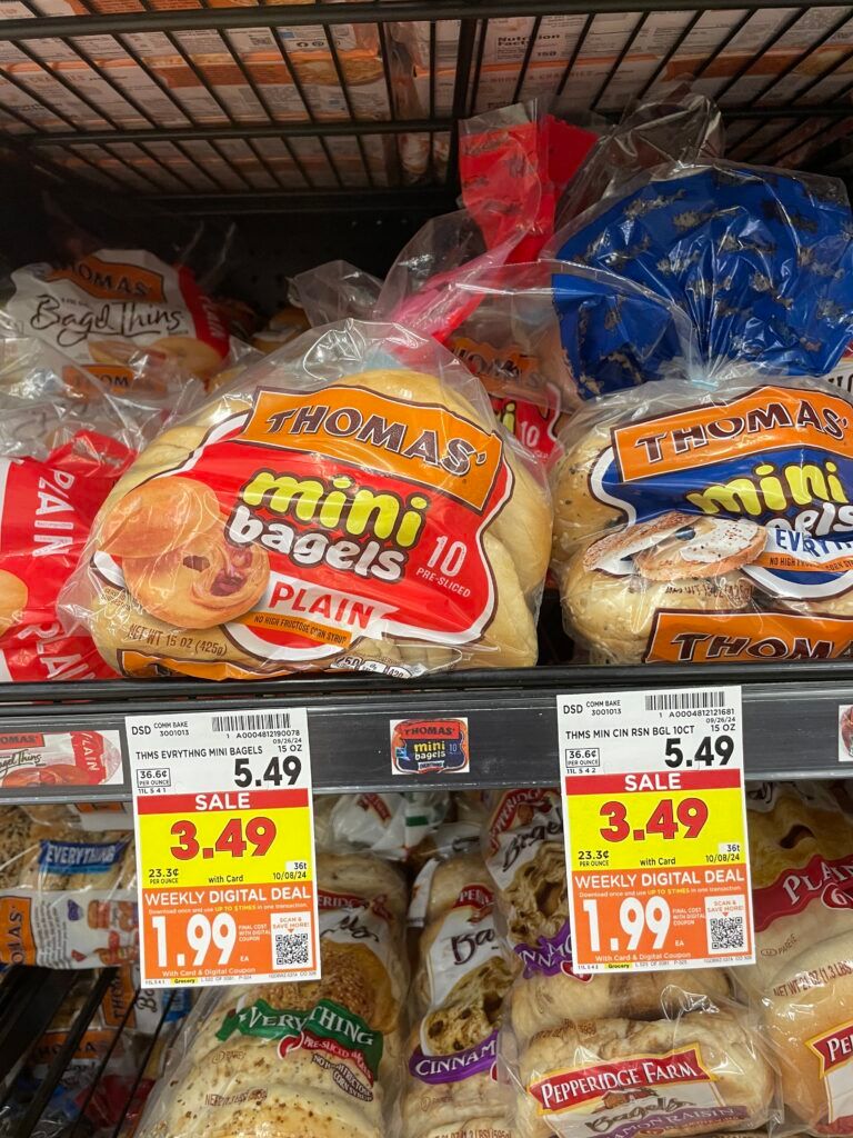 Thomas' Swirl Bread, Muffins and Bagels Kroger Shelf Image