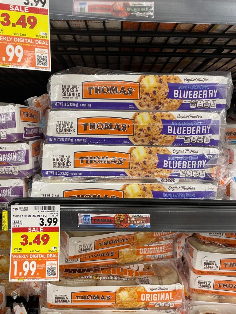 Thomas' Swirl Bread, Muffins and Bagels Kroger Shelf Image