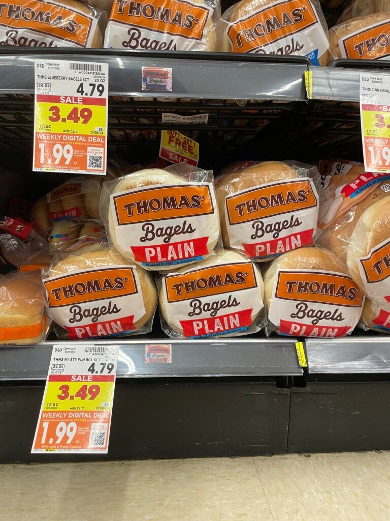 Thomas' Swirl Bread, Muffins and Bagels Kroger Shelf Image