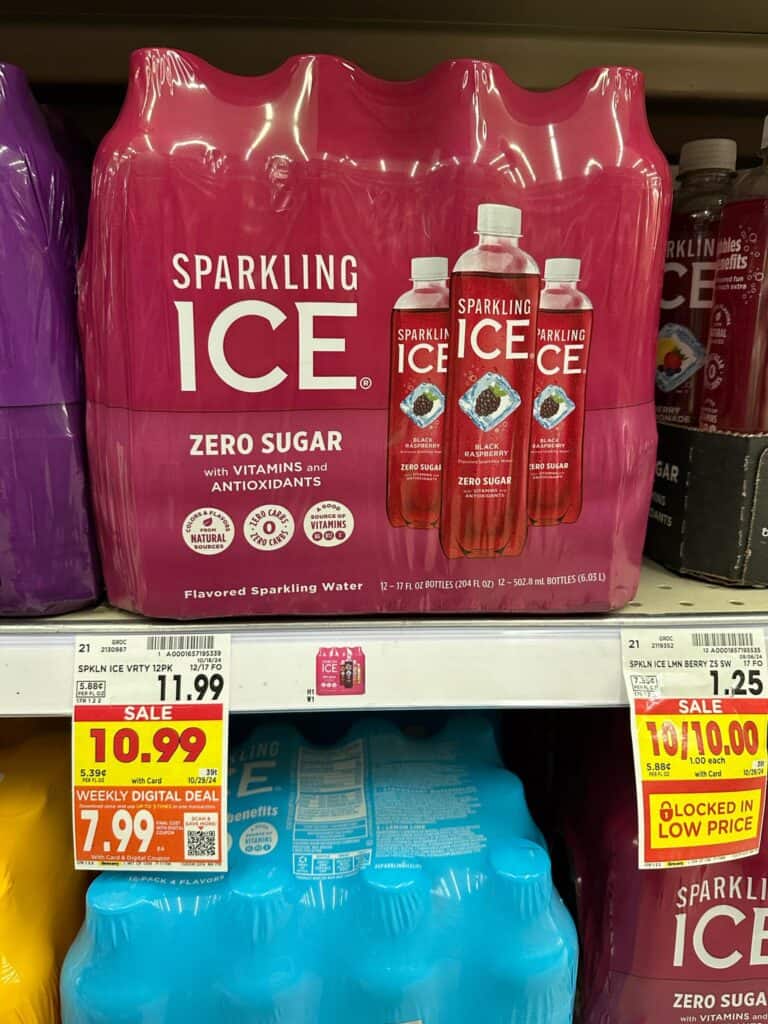 sparkling ice kroger shelf image