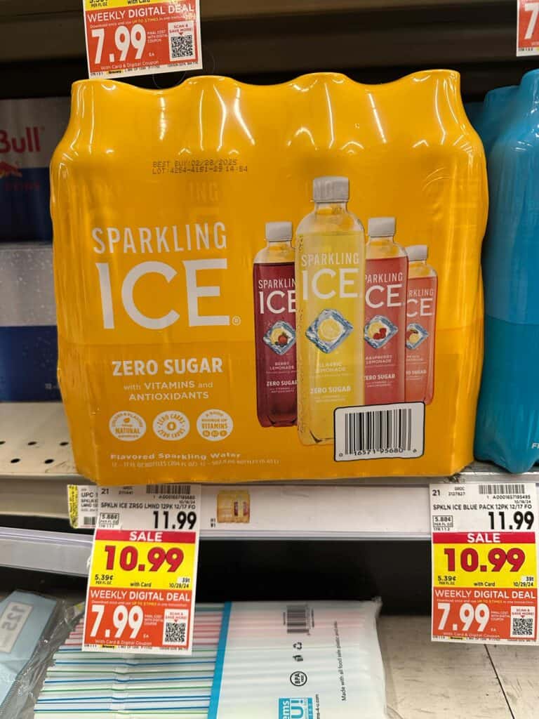 sparkling ice kroger shelf image