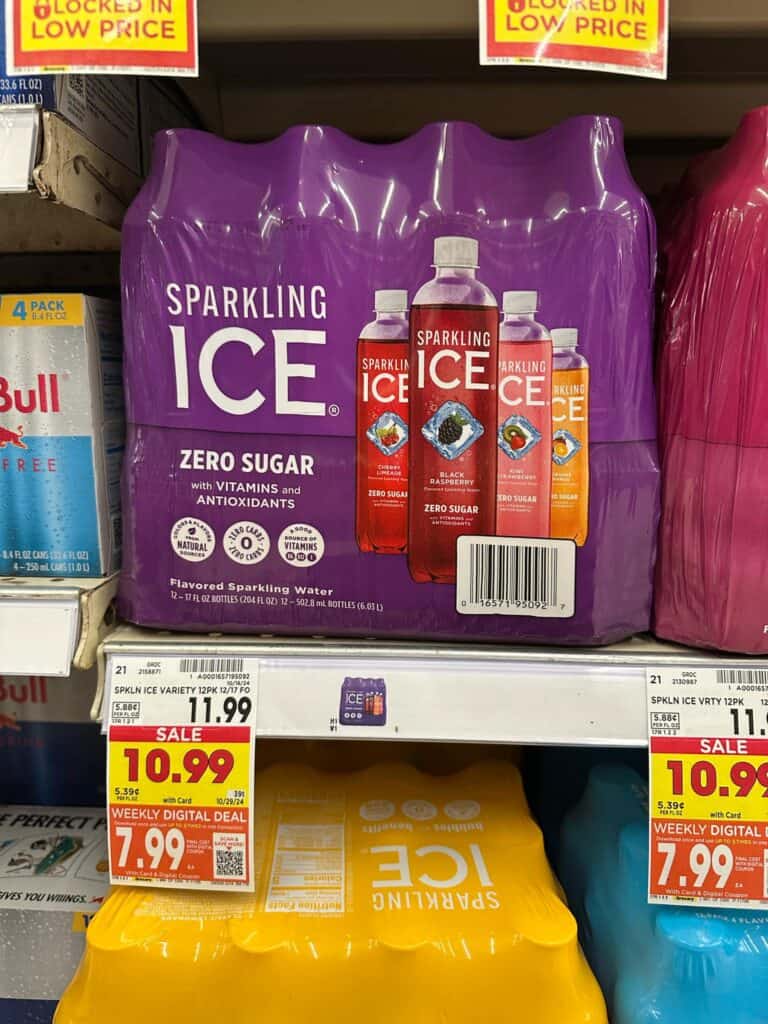 sparkling ice kroger shelf image