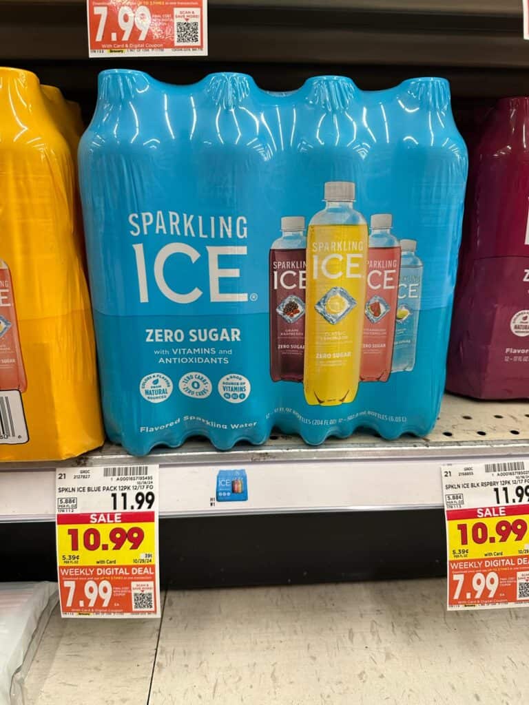 sparkling ice kroger shelf image