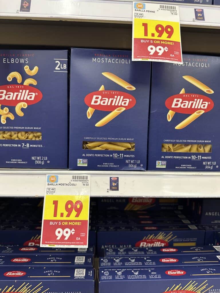 barilla pasta kroger shelf image (1)