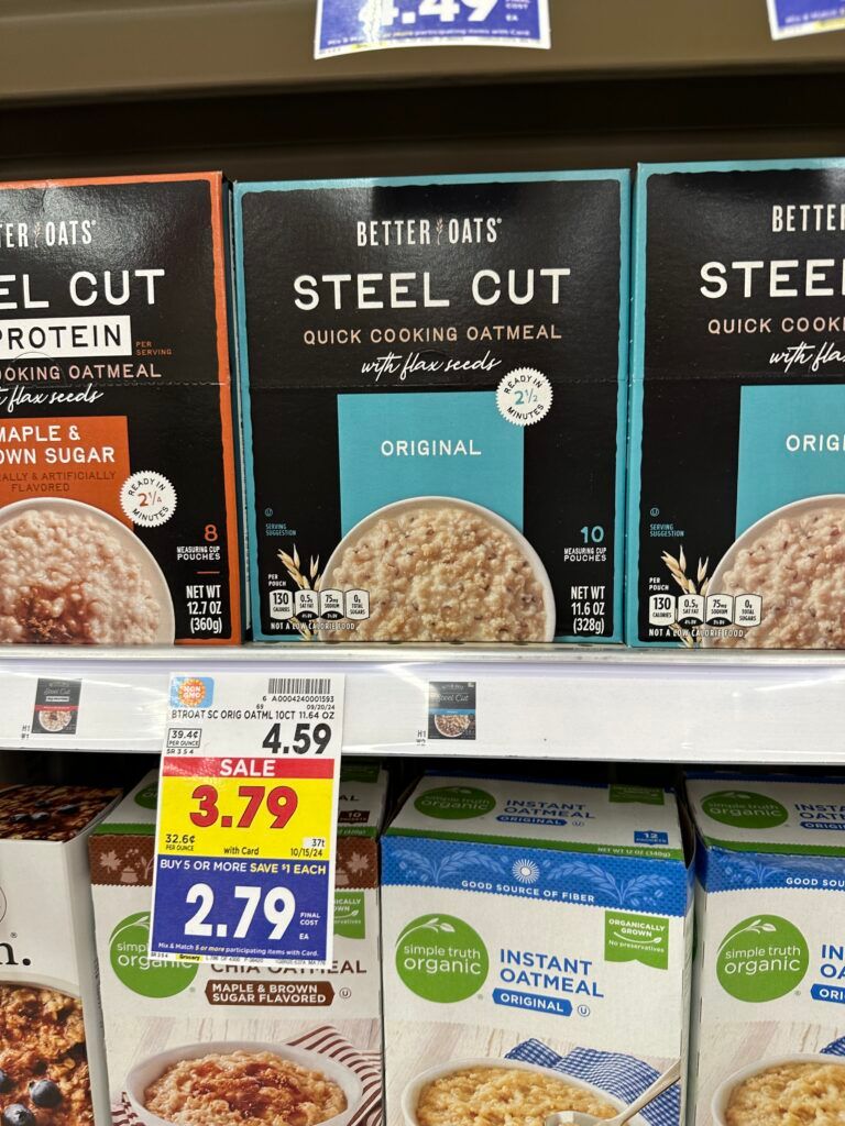 better oats oatmeal kroger shelf image (1)