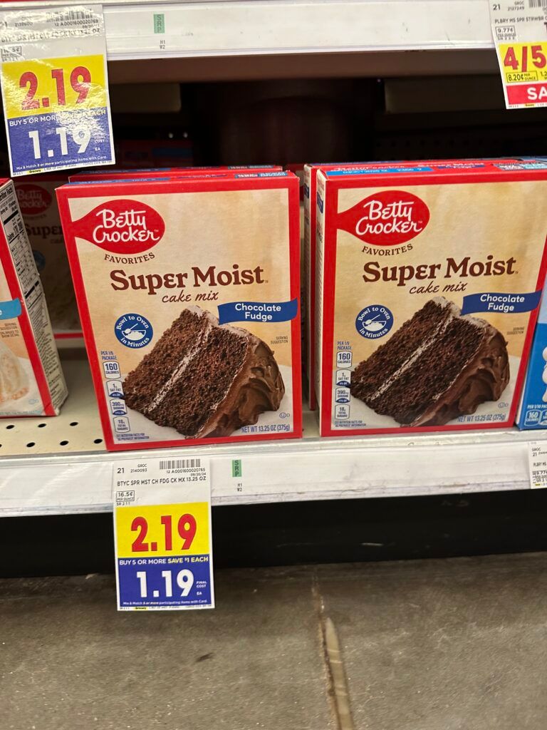 betty crocker cake mix kroger shelf image