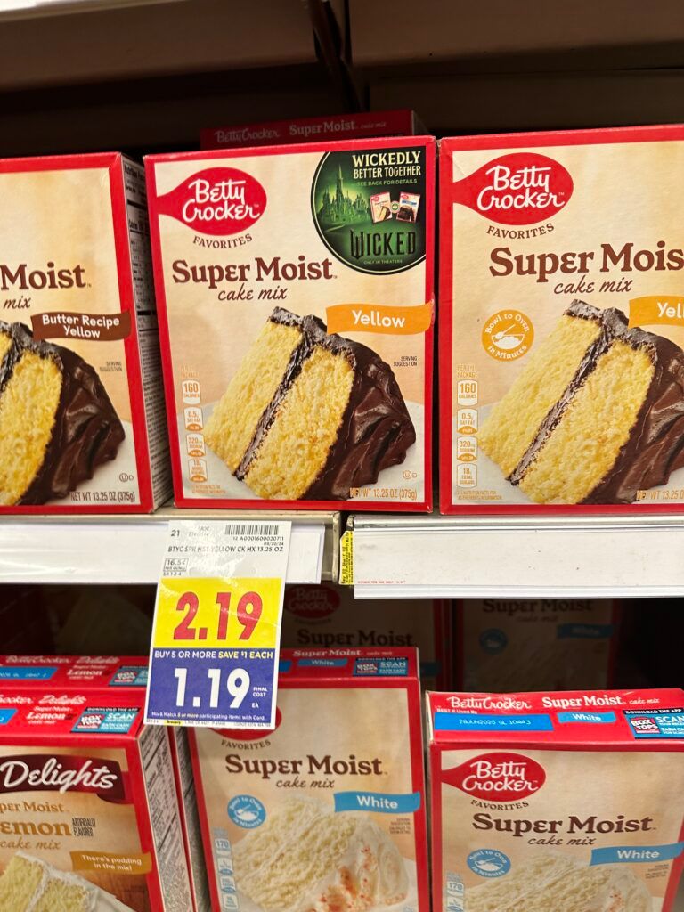 betty crocker cake mix kroger shelf image