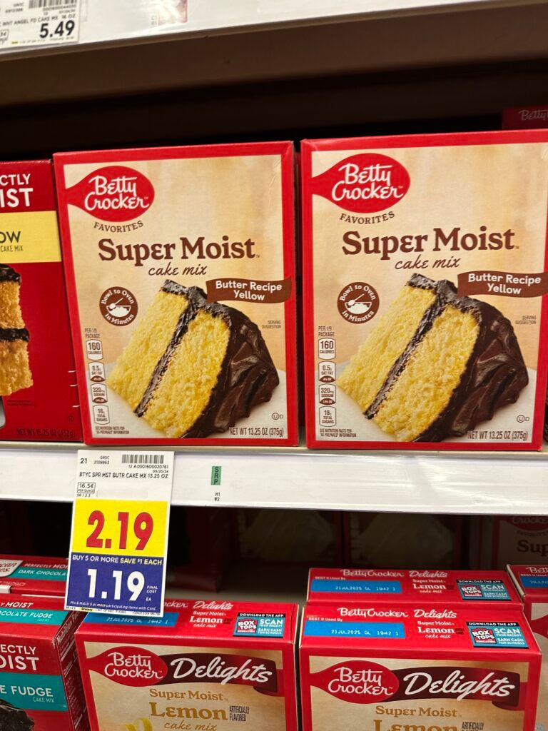 betty crocker cake mix kroger shelf image