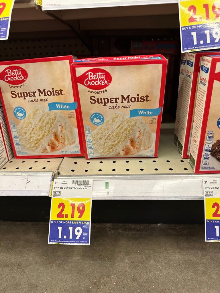 betty crocker cake mix kroger shelf image