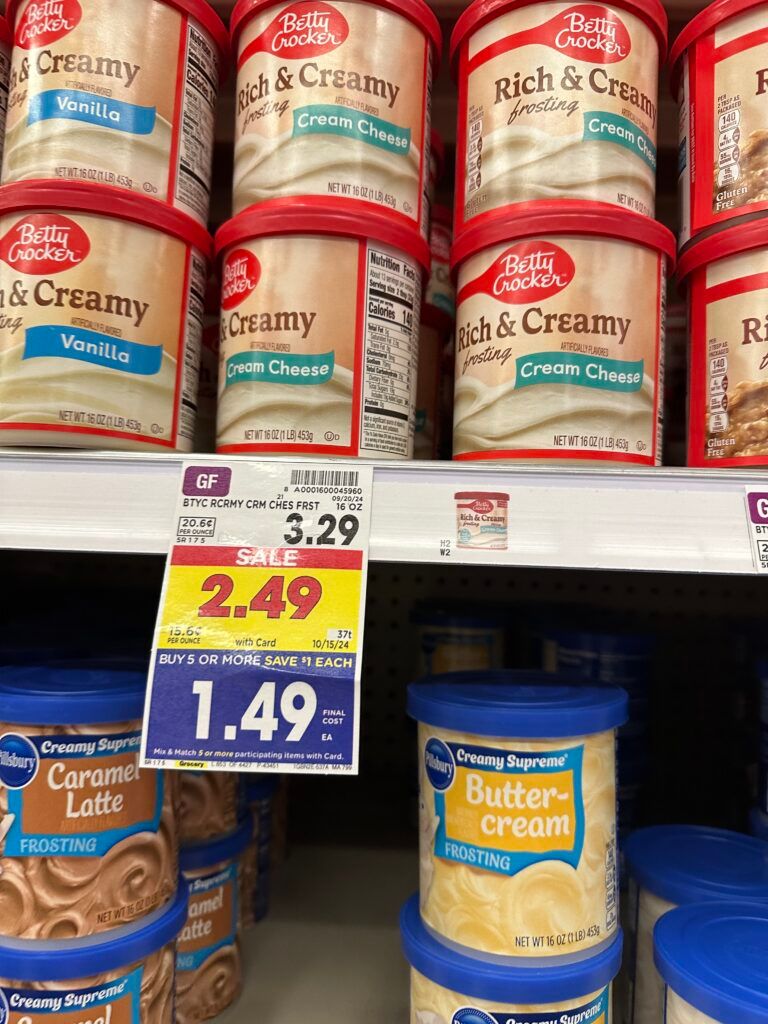 betty crocker icing kroger shelf image