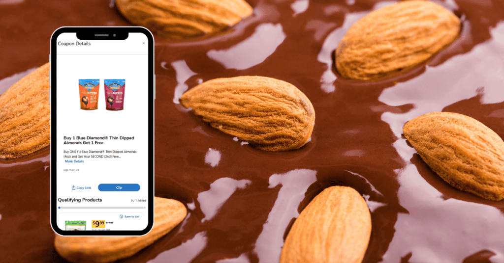 blue diamond dipped almonds digital