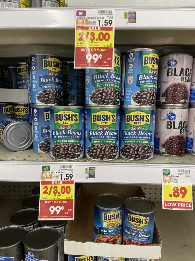 bush's best beans kroger shelf image (1)