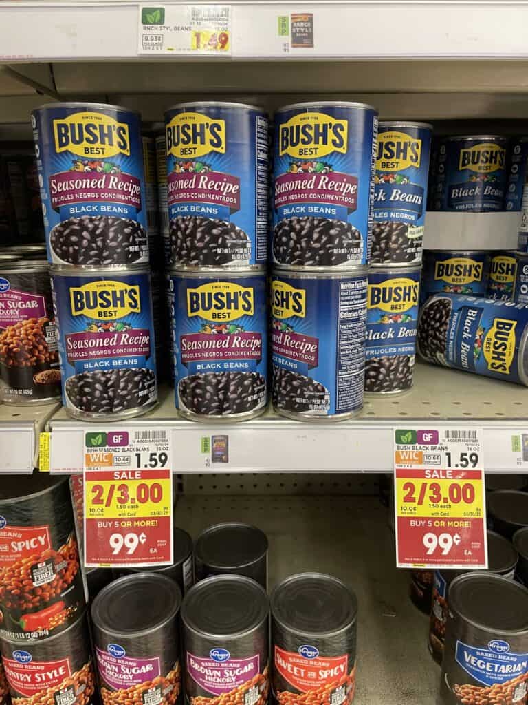 bush's best beans kroger shelf image (1)