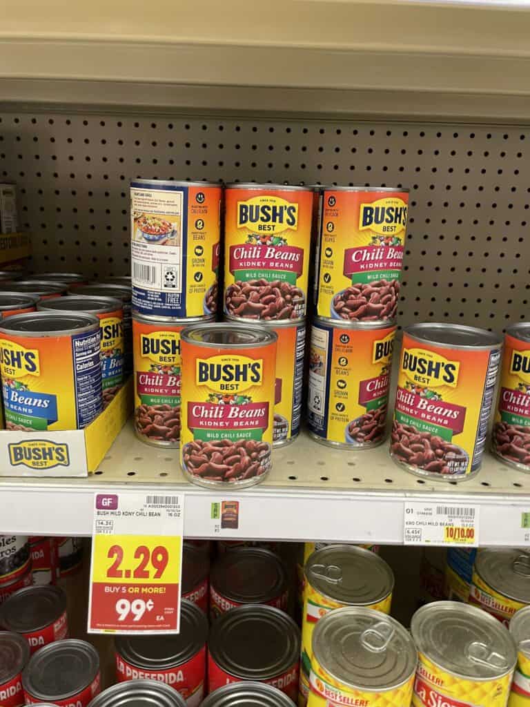 bush's best beans kroger shelf image (1)