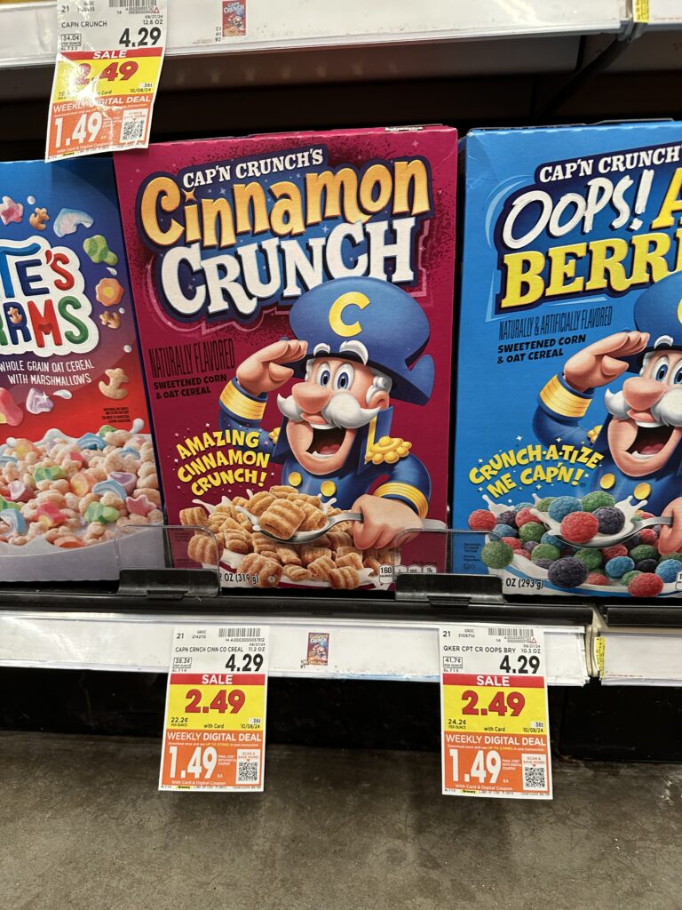 cap'n crunch kroger shelf image (2)