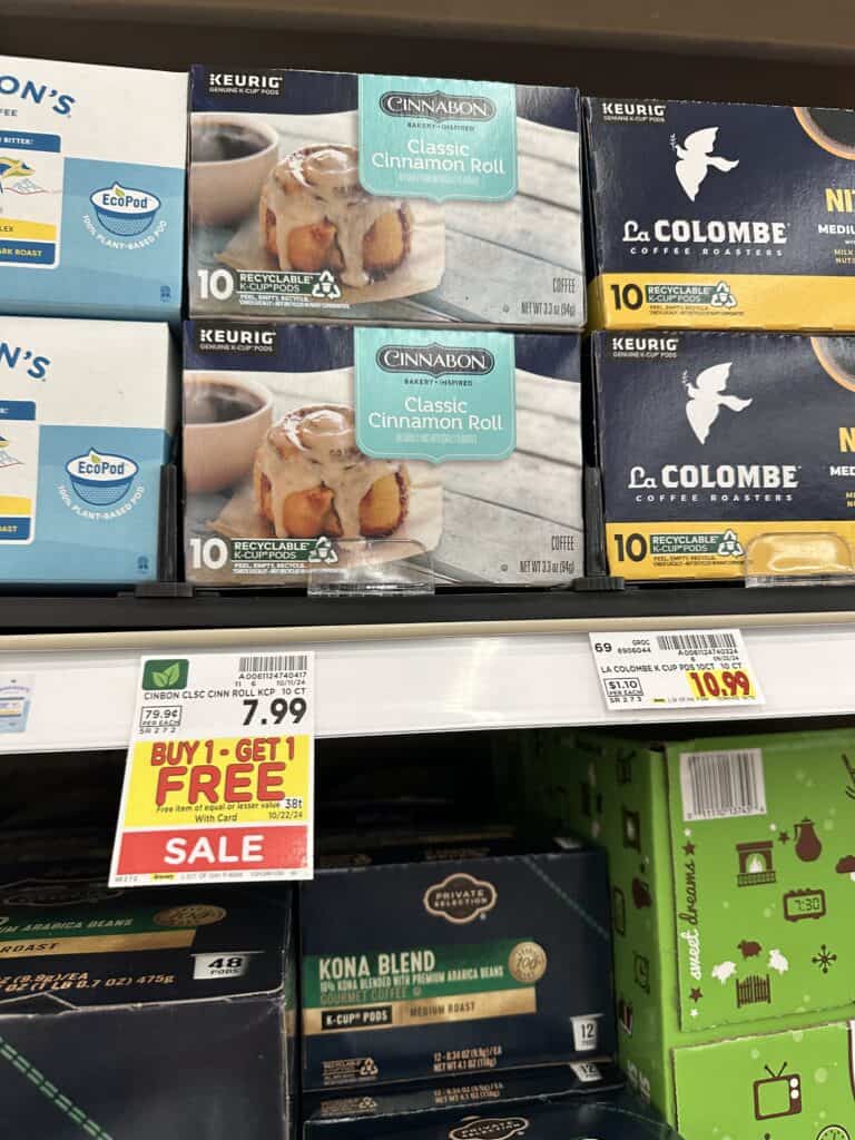 cinnabon coffee kroger shelf image