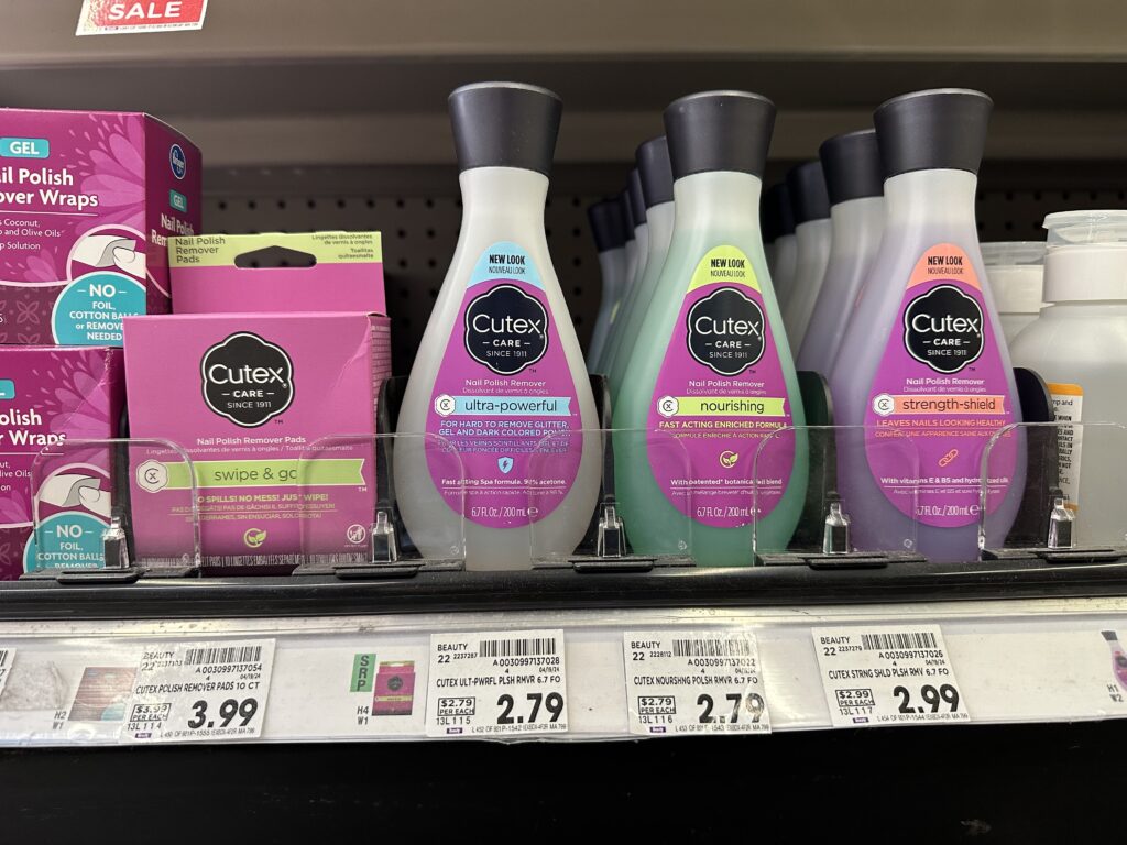 cutex nail kroger shelf image