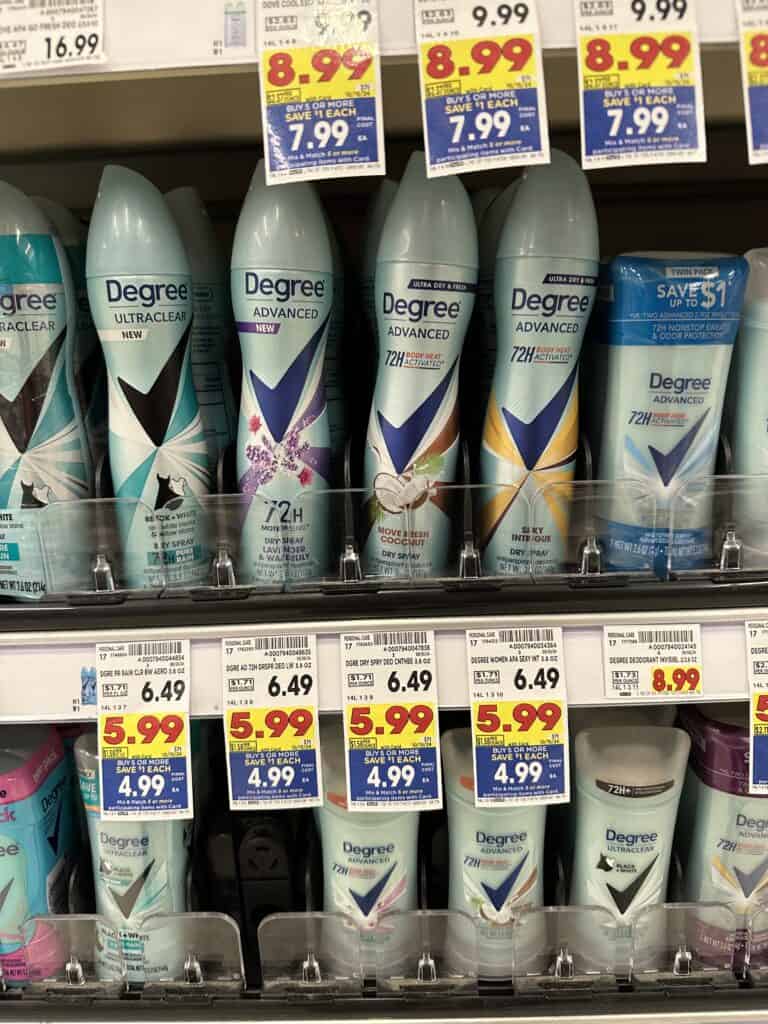 degree deodorant spray shelf image