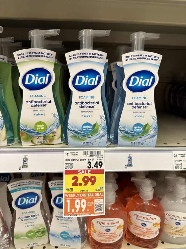 dial hand soap kroger shelf image (1)