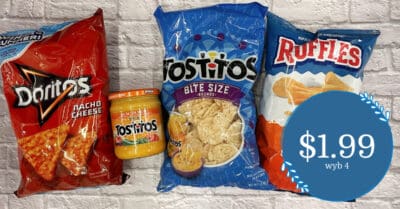 doritos, tostitos chips and dip and ruffles kroger krazy