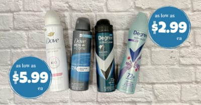 dove and degree deodorant spray kroger krazy