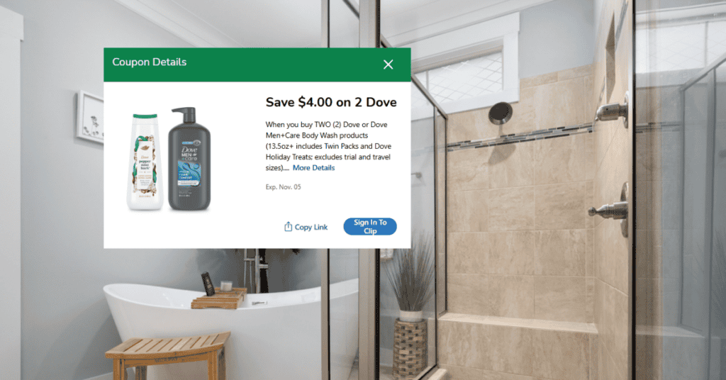 dove body wash kroger digital coupon