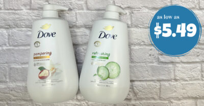 dove body wash kroger krazy