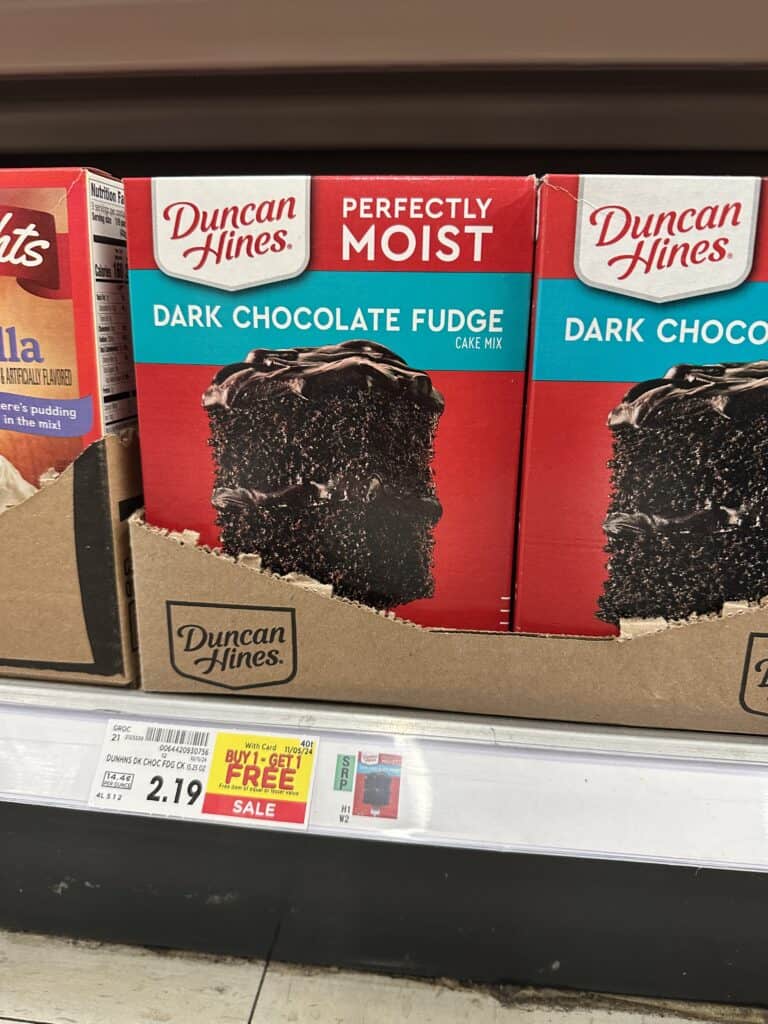 duncan hines cake mix kroger shelf image (6)