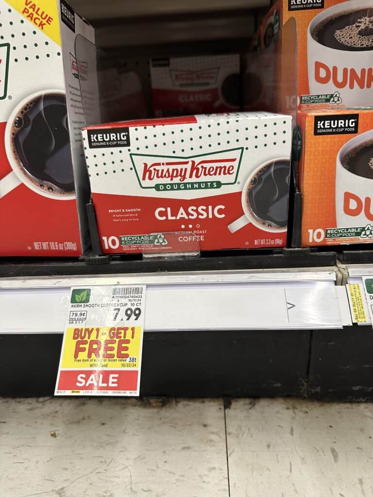 krispy kreme coffee kroger shelf image