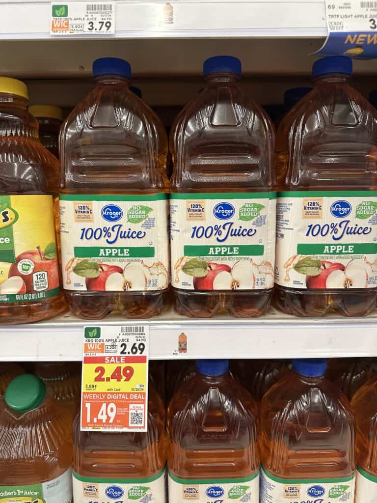 kroger apple juice shelf image (2)