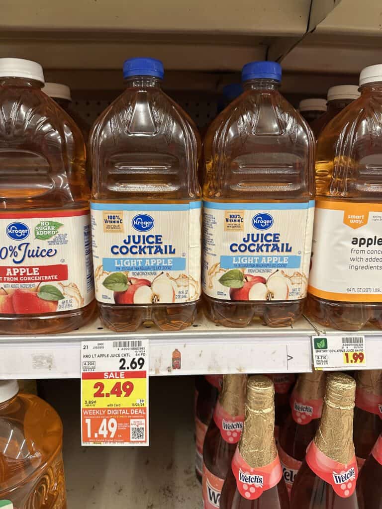 kroger apple juice shelf image (2)