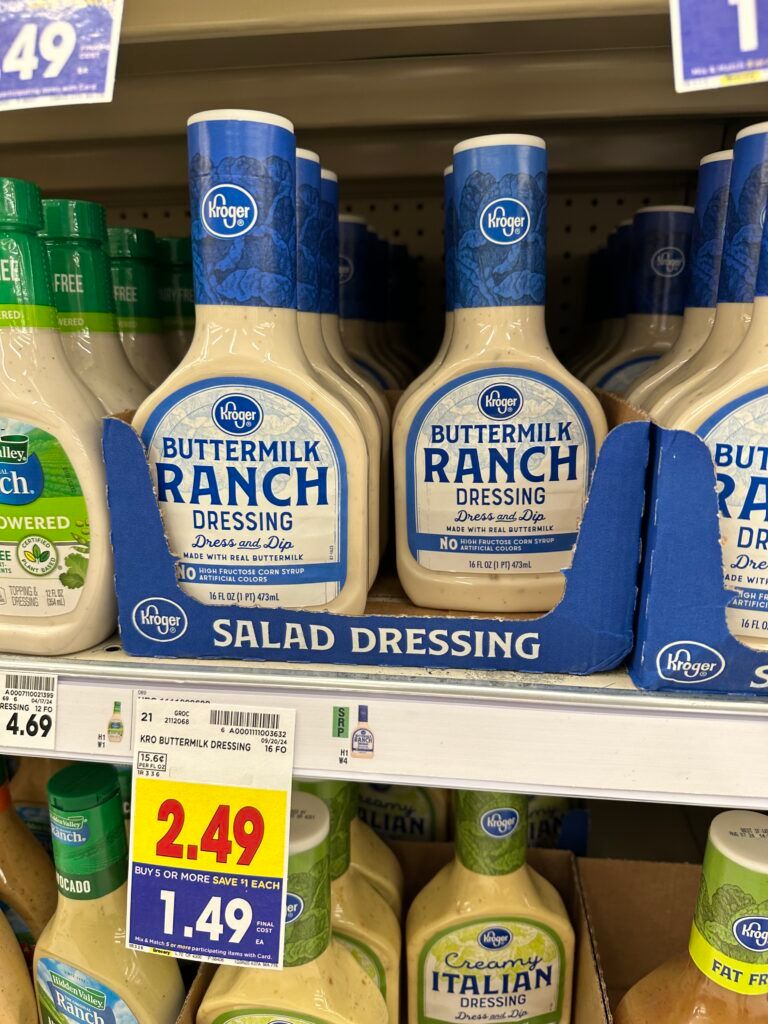 kroger salad dressing shelf image (6)